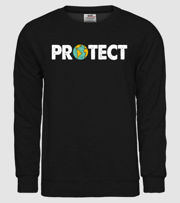 Protect earth model negru pe tricou
