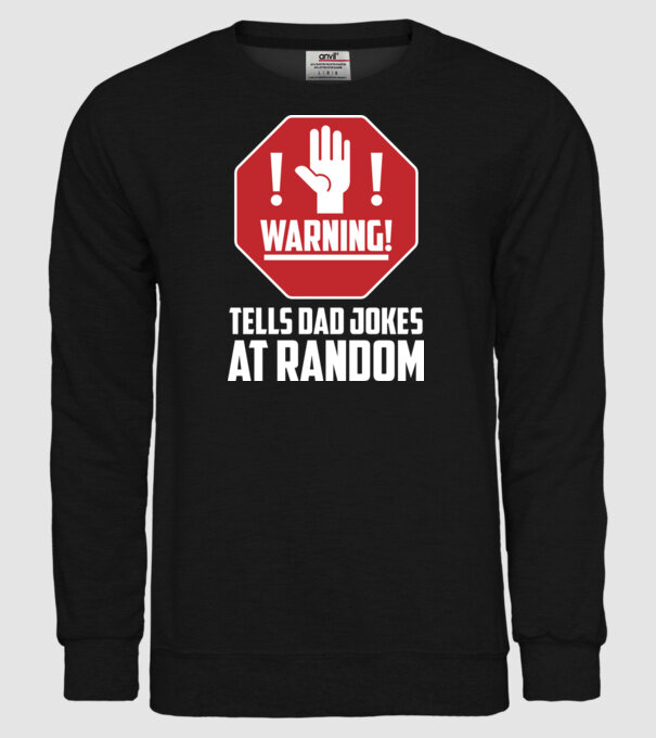 Random dad jokes model negru pe tricou