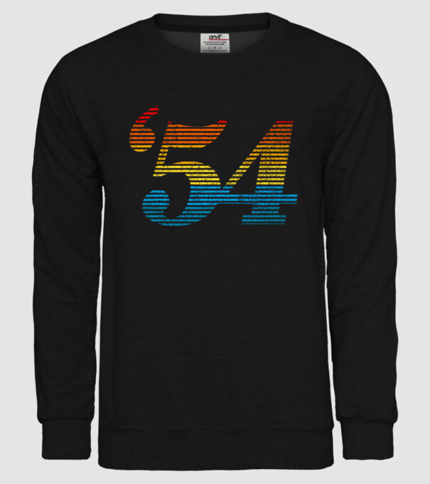 Retro Birthday 1954 model negru pe tricou