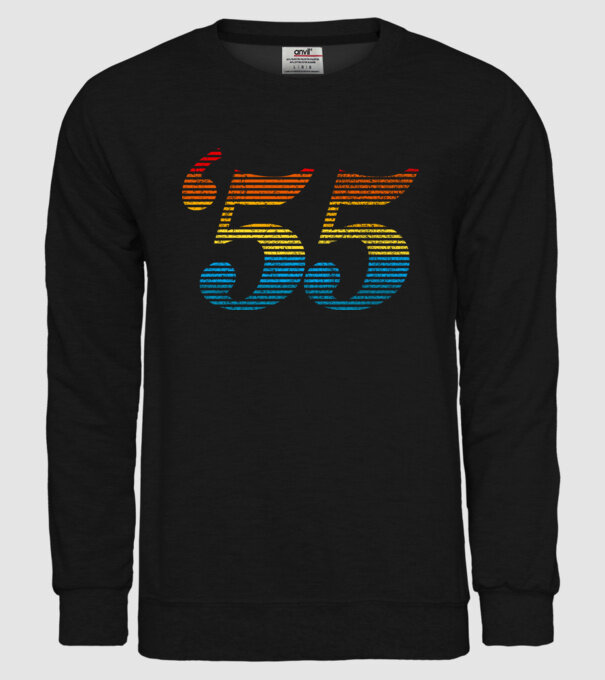 Retro Birthday 1955 model negru pe tricou