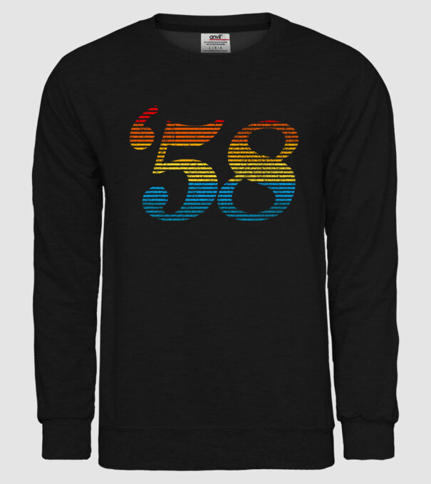 Retro Birthday 1958 model negru pe tricou