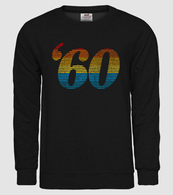 Retro Birthday 1960 model negru pe tricou