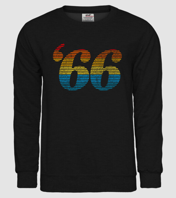 Retro Birthday 1966 model negru pe tricou
