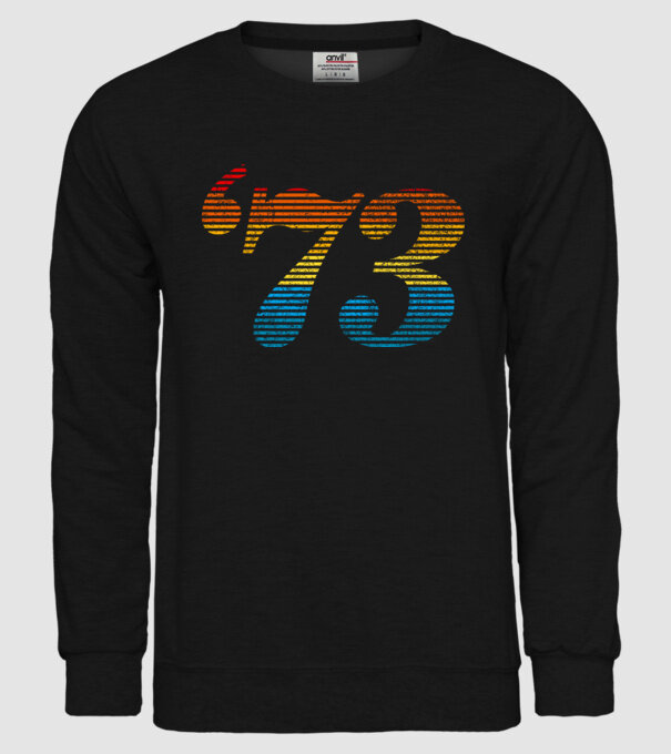 Retro Birthday 1973 model negru pe tricou