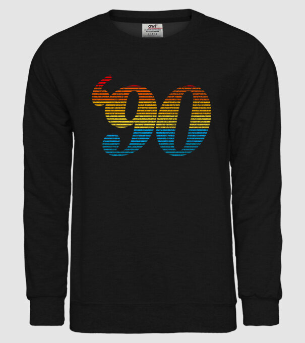 Retro Birthday 1990 model negru pe tricou
