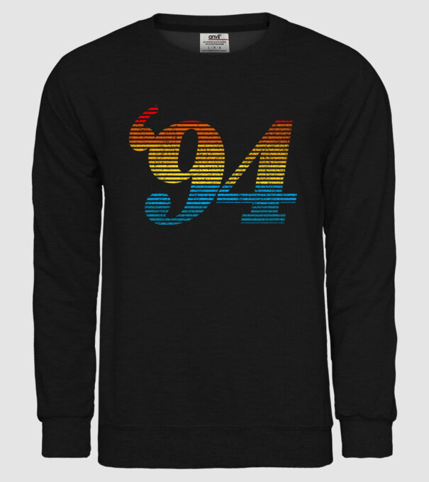 Retro Birthday 1994 model negru pe tricou
