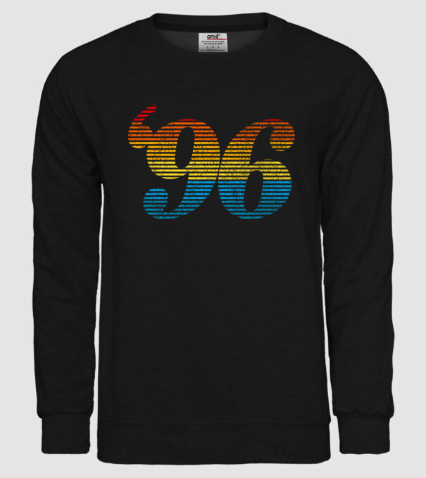 Retro Birthday 1996 model negru pe tricou