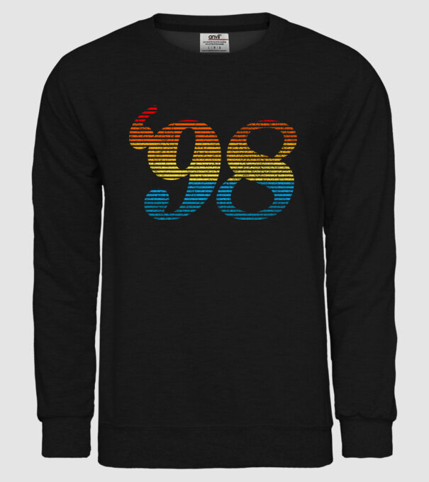 Retro Birthday 1998 model negru pe tricou