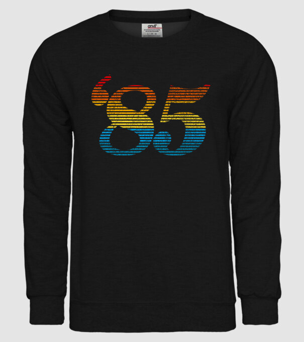 Retro Birthday 1985 model negru pe tricou