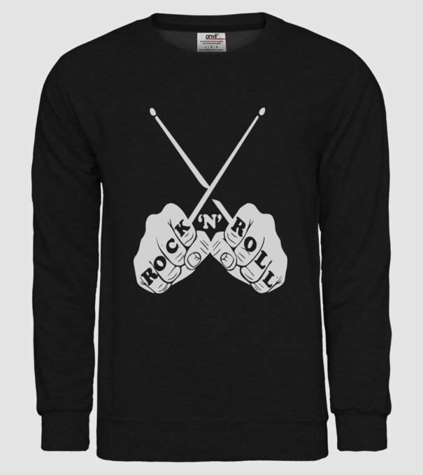 Rock-N-Roll model negru pe tricou