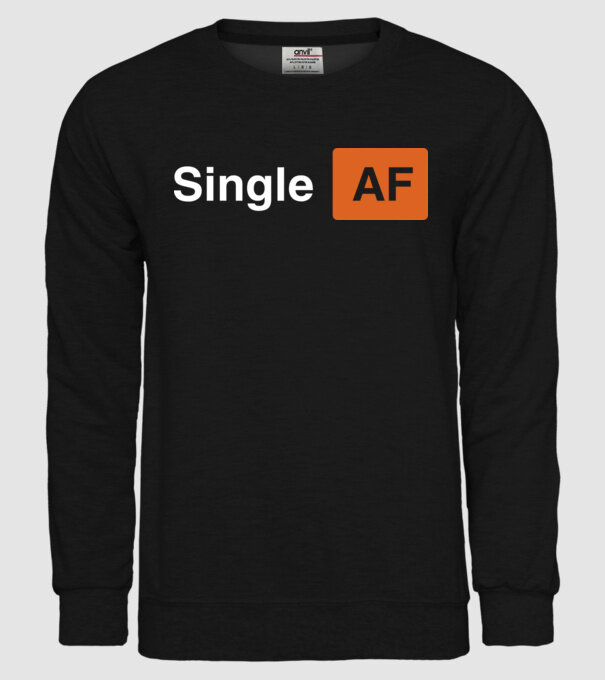 Single AF model negru pe tricou