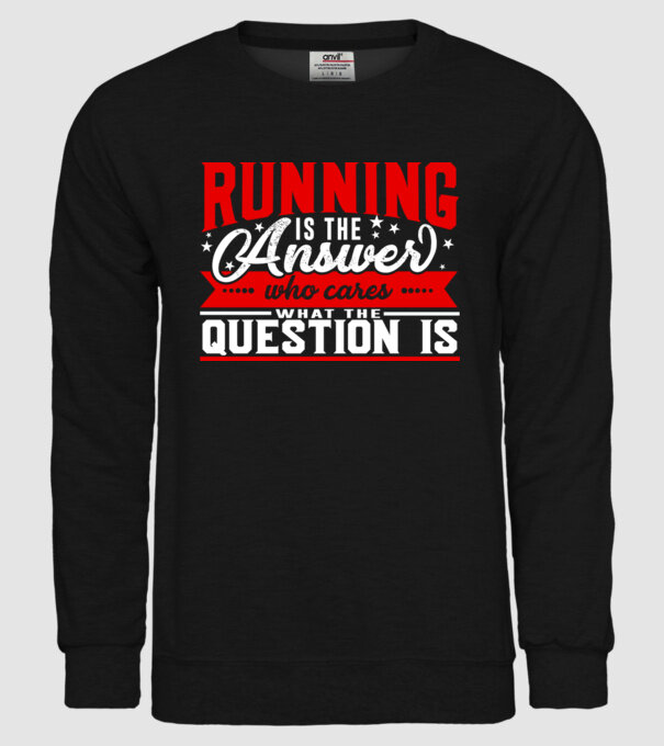 Sport is the answer ATLET model negru pe tricou