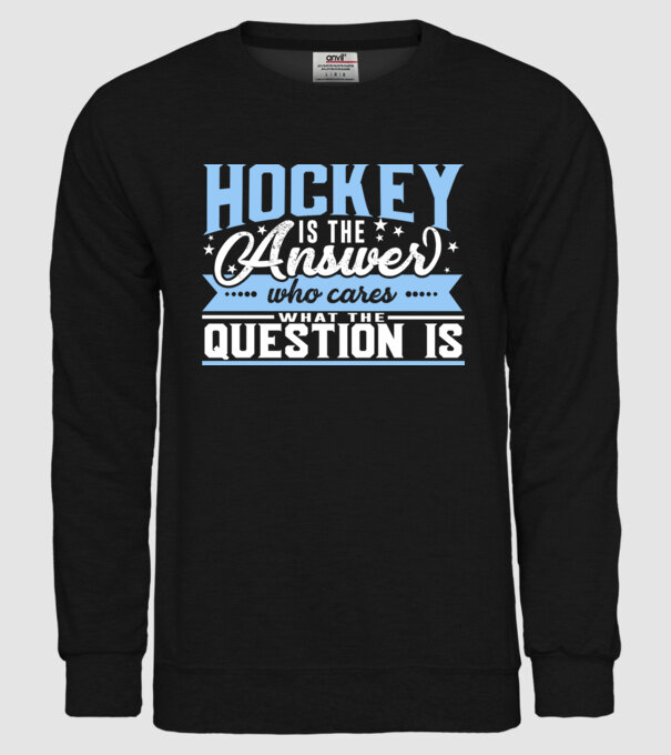 Sport is the answer HOCHEIST model negru pe tricou