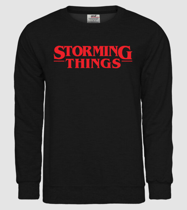 storming things - area 51 model negru pe tricou
