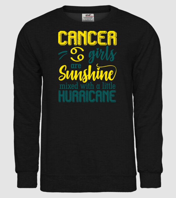 Sunshine with Hurricane CANCER model negru pe tricou
