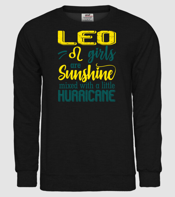 Sunshine with Hurricane LEO model negru pe tricou