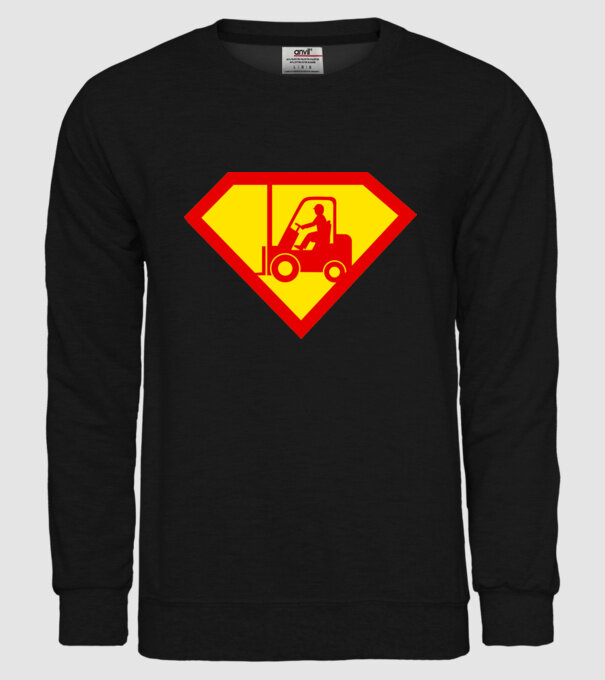 Stivuitorist profesionist model negru pe tricou