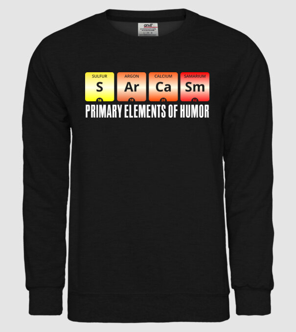 Sarcasm model negru pe tricou