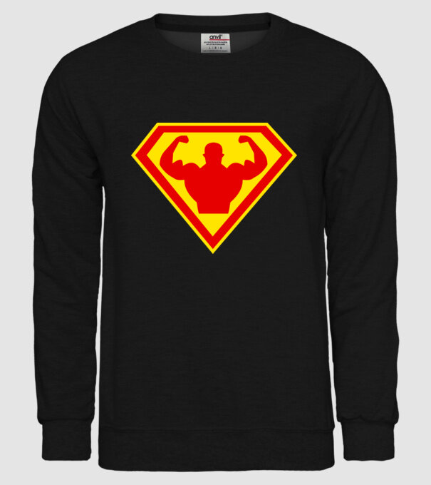 Superom model negru pe tricou