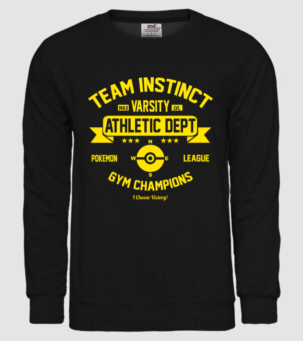 Team instinct champions model negru pe tricou