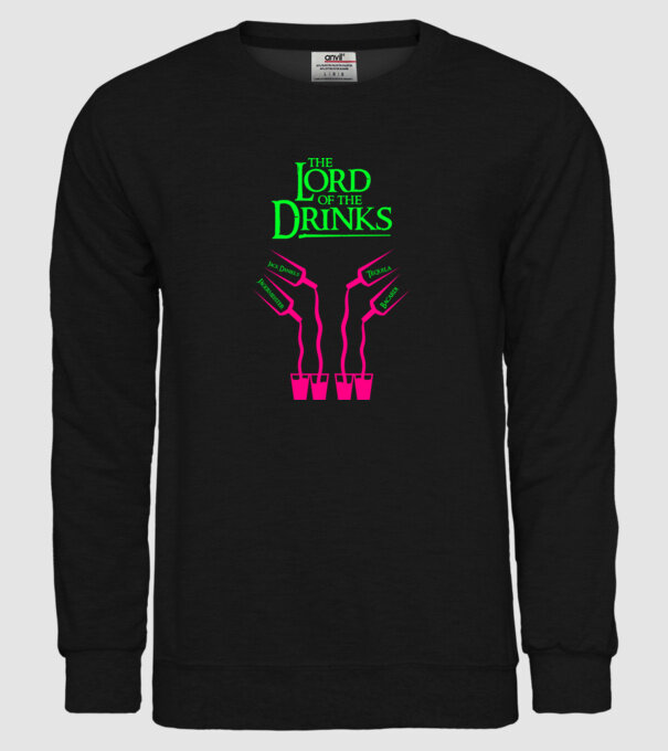The Lord Of The Drinks model negru pe tricou