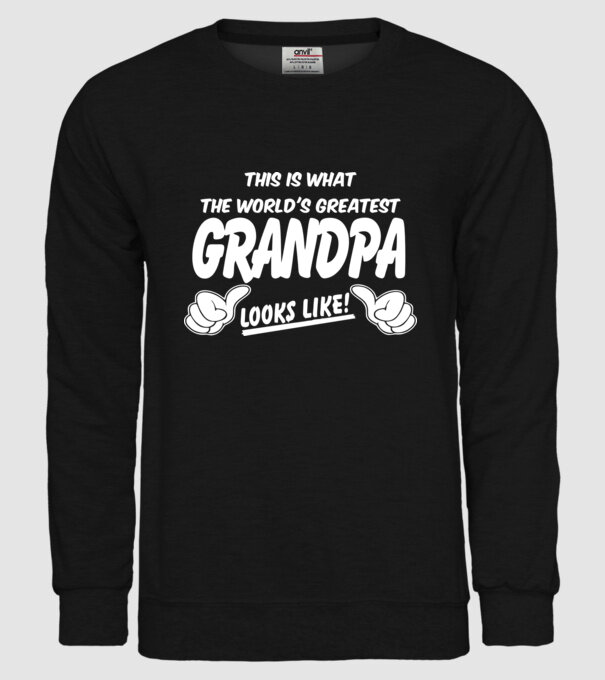 This is what the worlds greatest grandpa model negru pe tricou