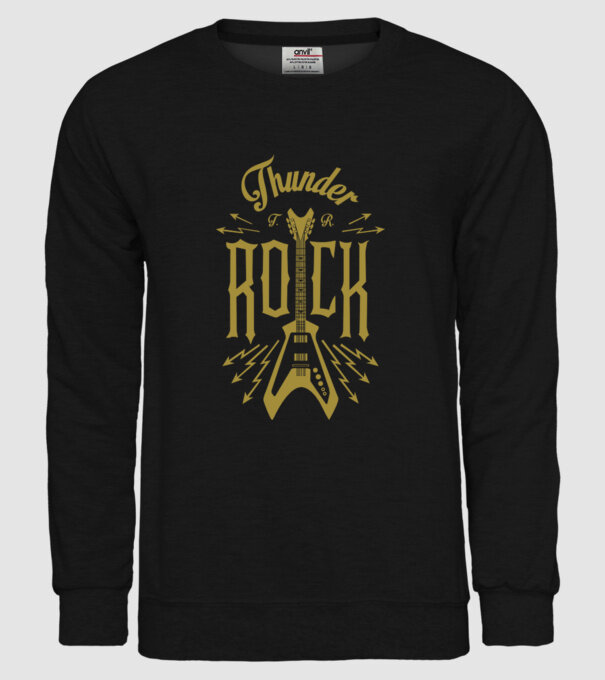 Thunder Rock model negru pe tricou