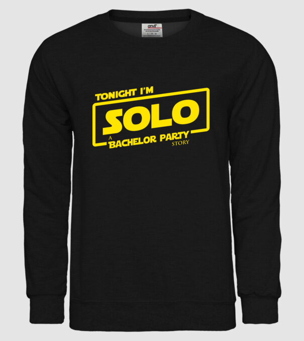 'Tonight I''m Solo' model negru pe tricou