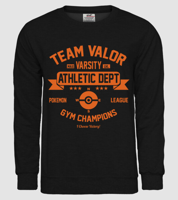 Valor champions model negru pe tricou