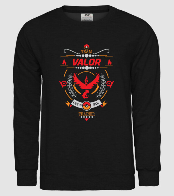 Valor team model negru pe tricou