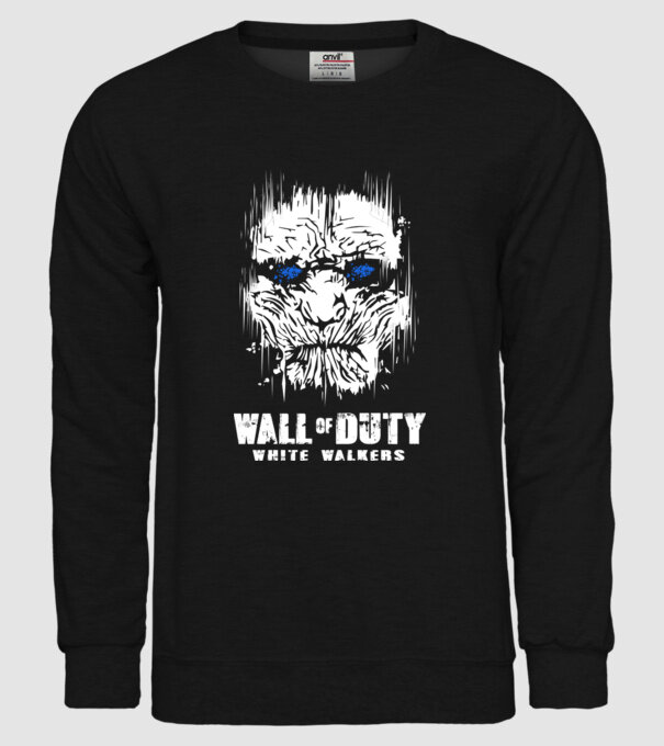 Wall Of Duty model negru pe tricou