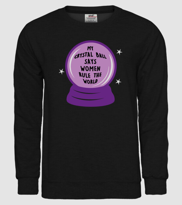 Women rule the world model negru pe tricou