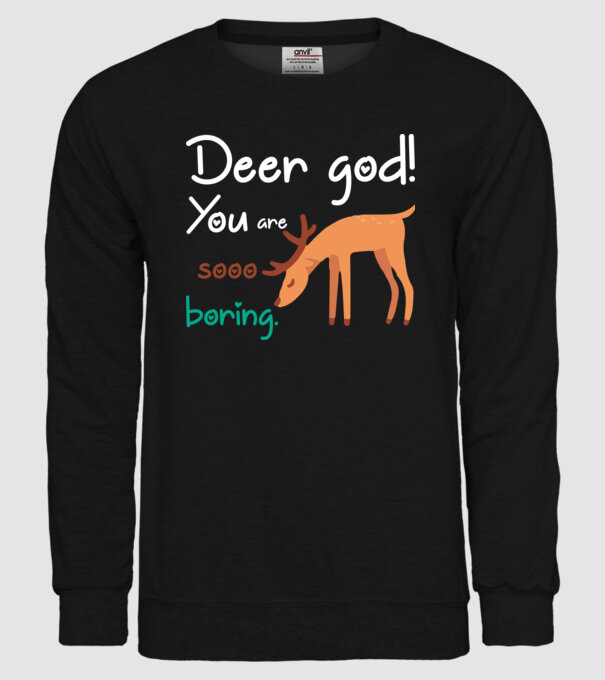 You = boring model negru pe tricou