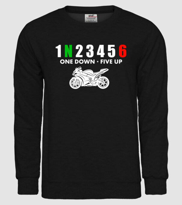 1N23456 model negru pe tricou