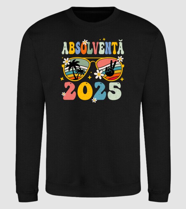 Absolventă 2025 model negru pe tricou