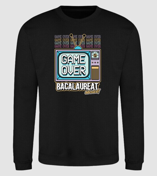 Absolvire retro bacalaureat model negru pe tricou