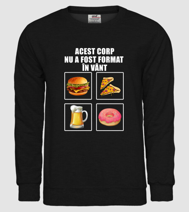 acest corp nu a fost format în vânt model negru pe tricou