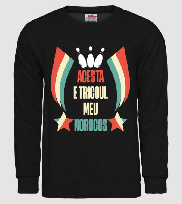 acesta e tricoul meu norocos model negru pe tricou