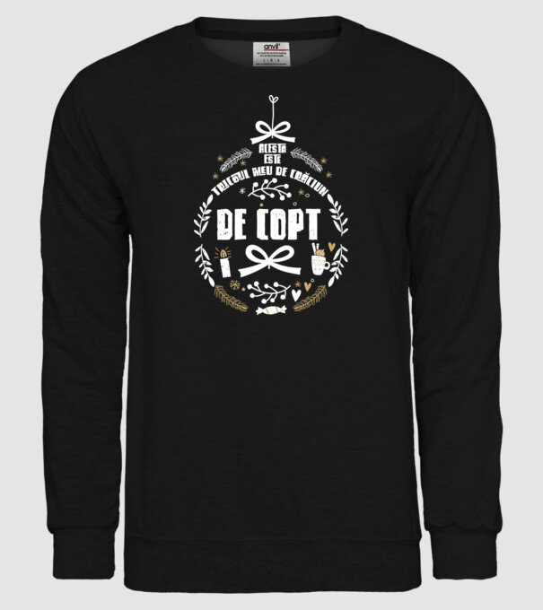 acesta este tricoul meu de Crăciun_de copt model negru pe tricou