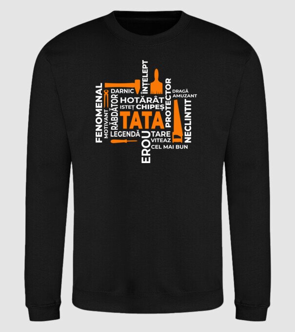 Acronimele tatălui model negru pe tricou