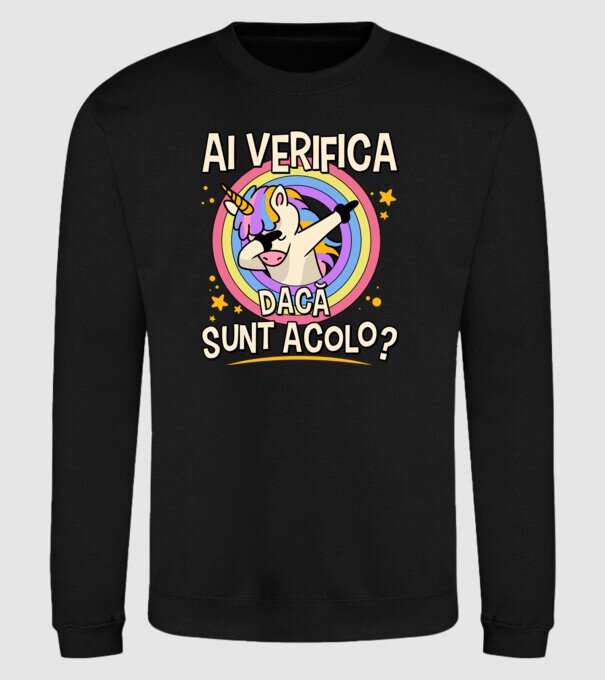 Ai verifica dacă sunt acolo? model negru pe tricou