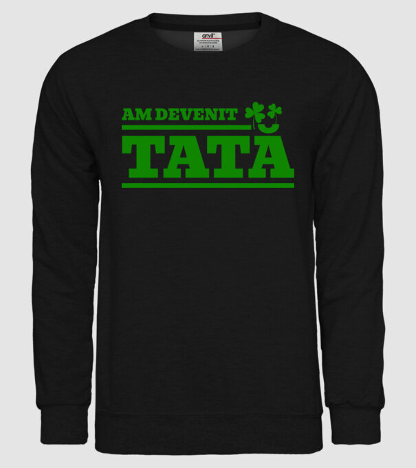 am devenit tată model negru pe tricou