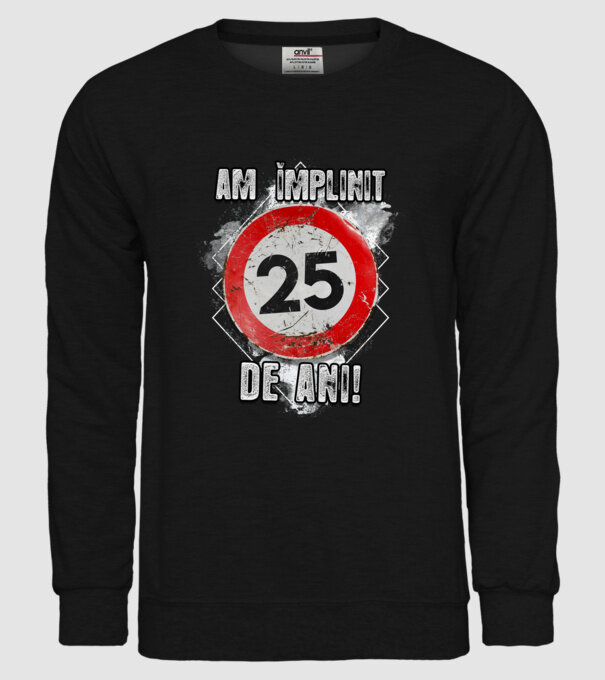 Am împlinit 27 de ani! model negru pe tricou