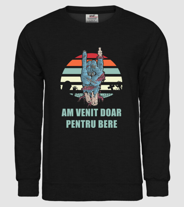 Am venit doar pentru bere model negru pe tricou