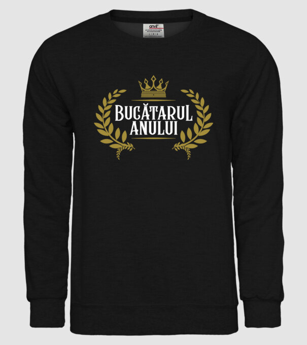 Anului Bucătarul model negru pe tricou