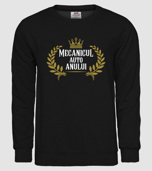 Anului Mecanicul auto  model negru pe tricou