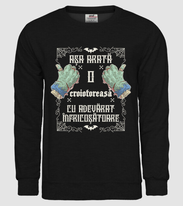 Așa arată o CROIOTOREASĂ cu adevărat înfricoșătoare model negru pe tricou