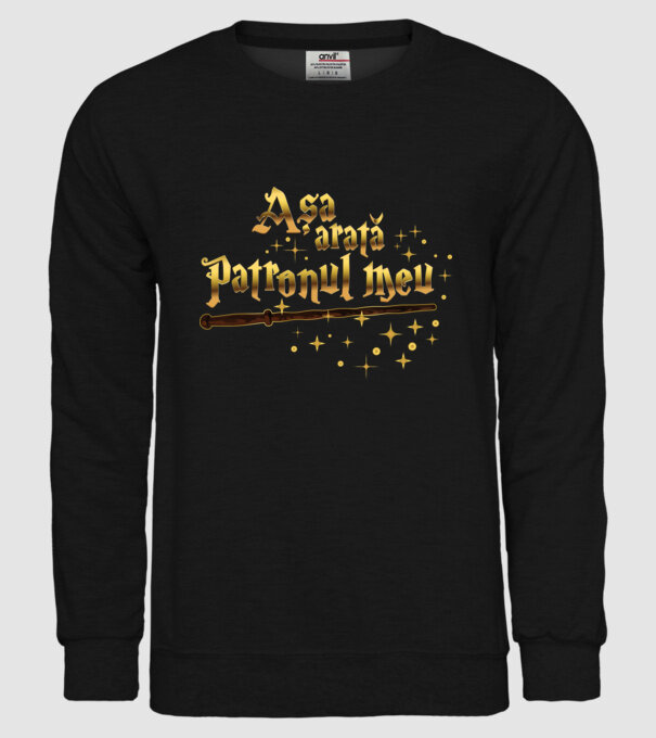 Așa arată patronul meu model negru pe tricou