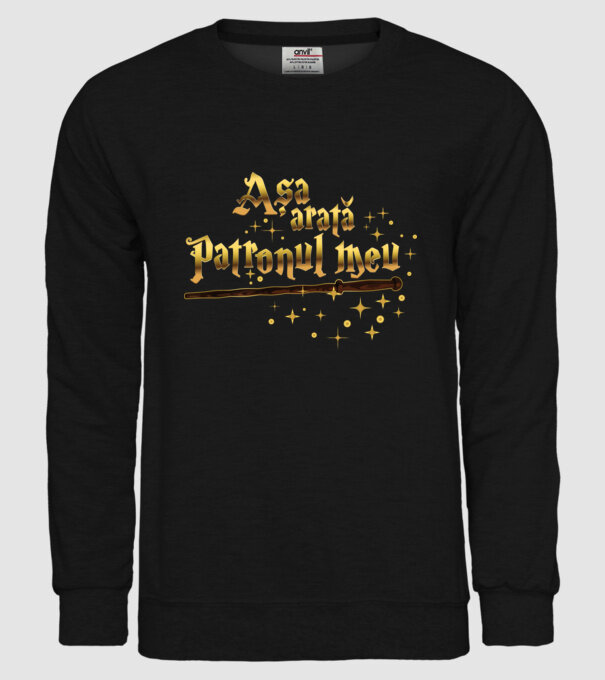 Așa arată patronul meu model negru pe tricou