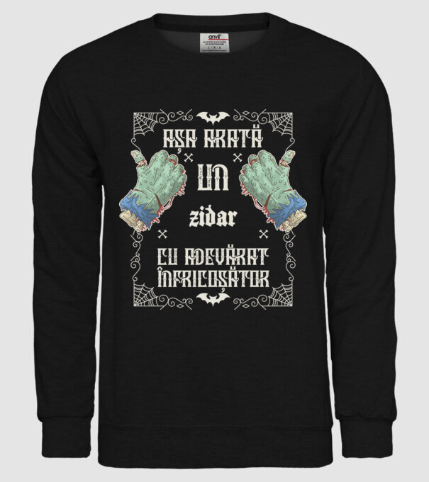 Așa arată un ZIDAR cu adevărat înfricoșător model negru pe tricou